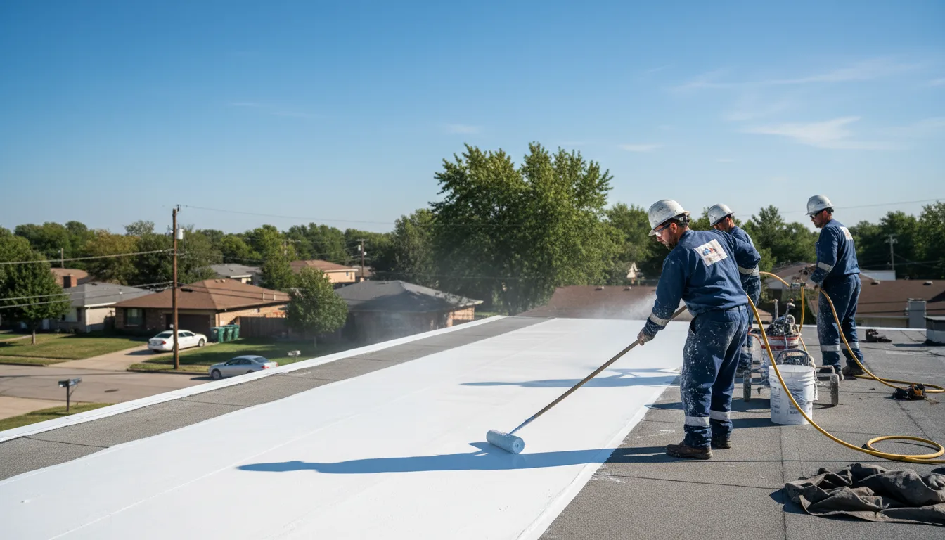 Commercial roof coating in Ensign, KS near me